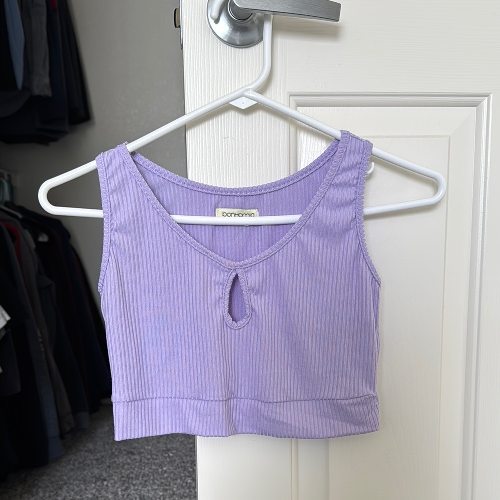 Purple Crop Top